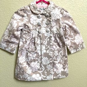 Floral Baby Overcoat by Polly Flinder - Size 12Months